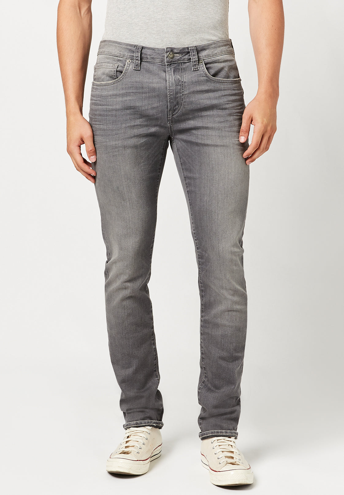 Men’s Grey posable Slim Straight