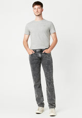 Buffalo David Bitton SLIM ASH Dark Acid Wash Jeans - BM22757 Color BLACK