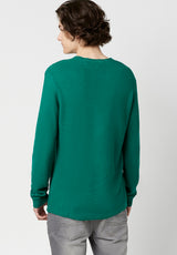 Buffalo David Bitton Wamill Cotton Henley - BM23691 Color ULTRA GREEN