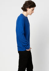 Buffalo David Bitton Wamill Cotton Henley - BM23691 Color TRUE BLUE