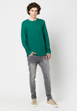 Buffalo David Bitton Wamill Cotton Henley - BM23691 Color ULTRA GREEN