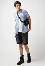 Buffalo David Bitton Sotar Tie Dye Blue Button Shirt - BM23919