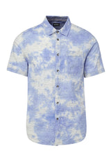 Buffalo David Bitton Sotar Tie Dye Blue Button Shirt - BM23919