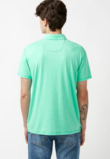 Buffalo David Bitton Kumok Burnout Henley Shirt - BM23928 Color COCKATOO