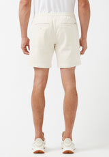 Buffalo David Bitton Higgers Cotton Twill Blend White Shorts - BM23934 Color MILK