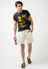 Buffalo David Bitton Higgers Cotton Twill Blend White Shorts - BM23934 Color MILK