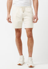 Buffalo David Bitton Higgers Cotton Twill Blend White Shorts - BM23934 Color MILK