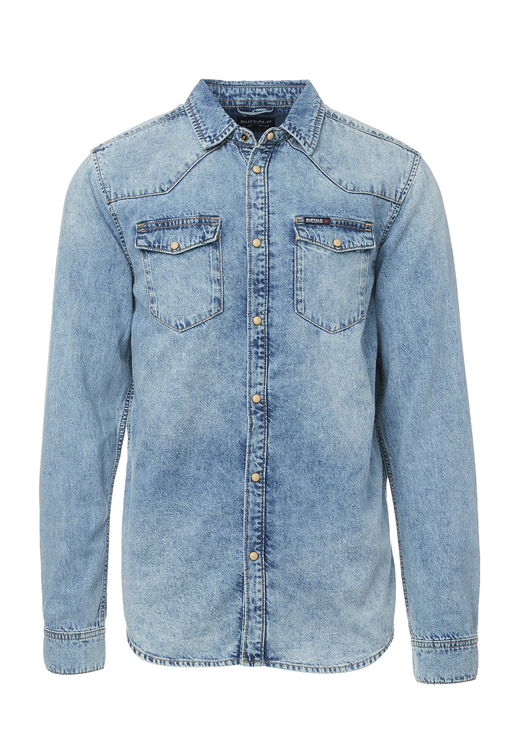 Stanley Men's Long-Sleeve Denim Shirt in Indigo – Buffalo Jeans - US