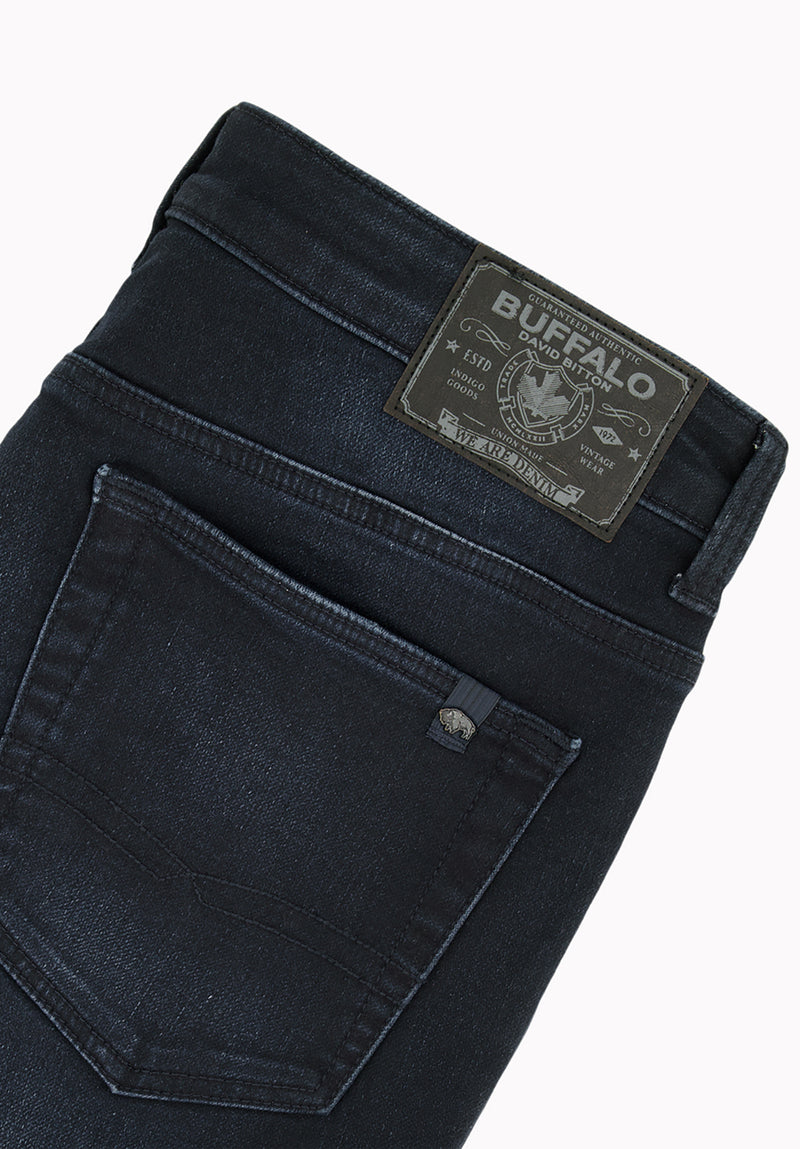 Ash Men's Slim Freedom Flex Jeans, Sanded and Distressed – Buffalo