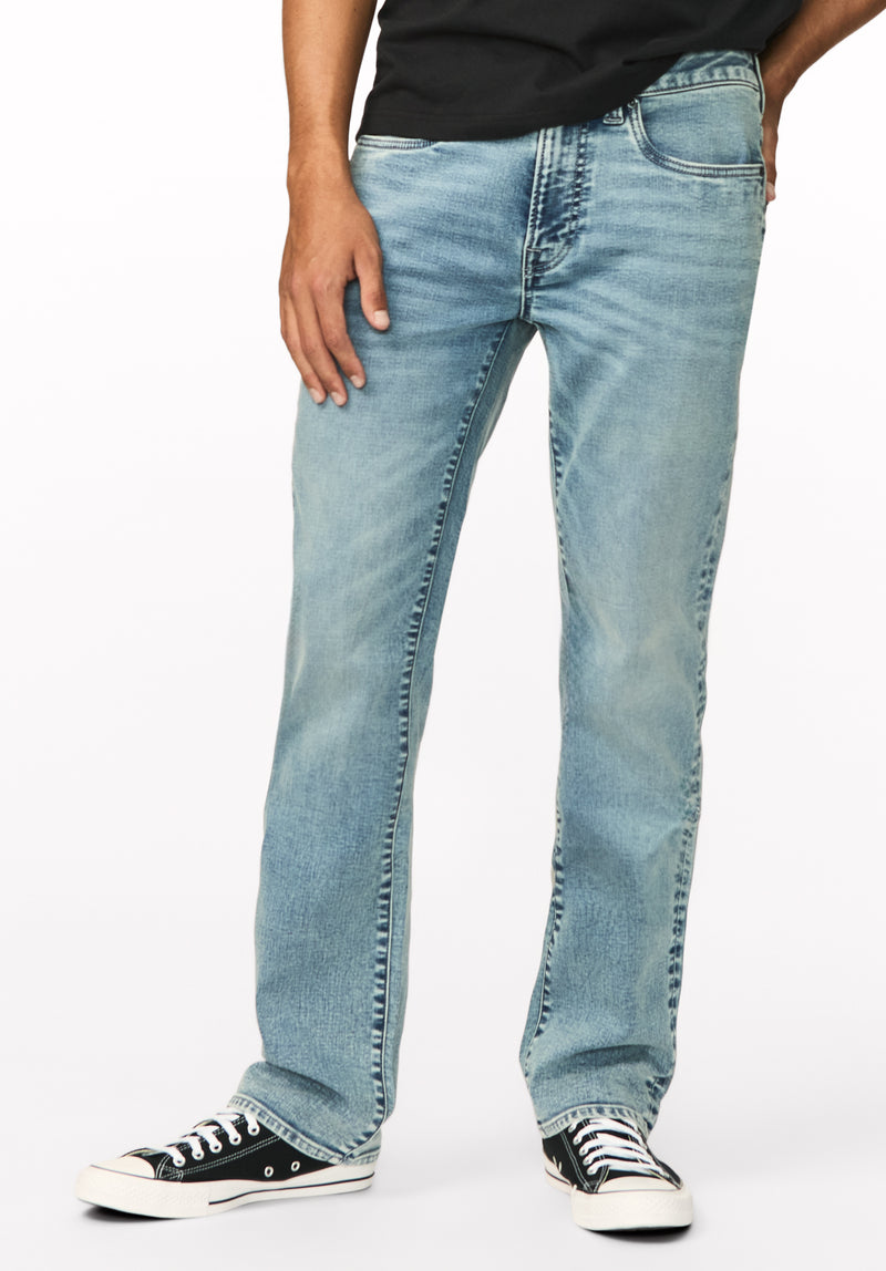 Six Men's Straight Freedom Flex Jeans, Sanded Wash – Buffalo Jeans