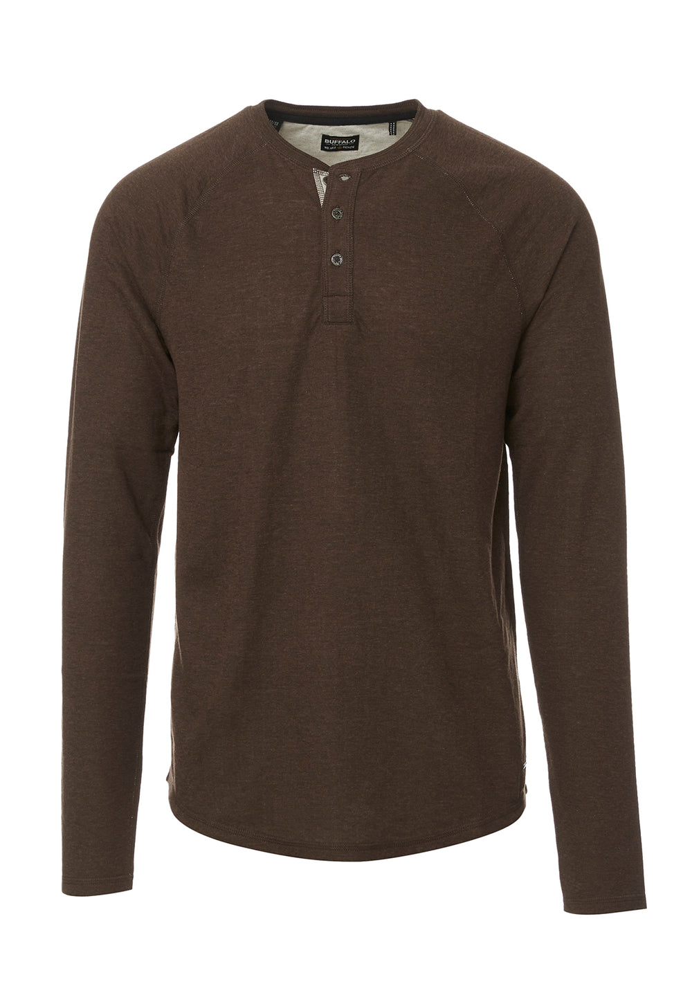 Kariver Men's Long Sleeve Henley, Chocolate – Buffalo Jeans