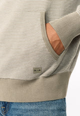 Wanto Men's Striped Sweater Hoodie, Ardent - BM24905
