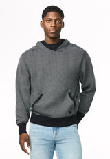 Wanto Men's Striped Sweater Hoodie, Whale - BM24905