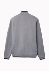 Wucio Men's Full-Zip Sweater Fleece, Heather Grey - BM24916