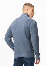 Wryan Men's Quarter-Zip Sweater, Vintage Indigo - BM24917