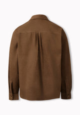Samir Men's Long Sleeve Check Corduroy Shirt, Dark Earth - BM24921