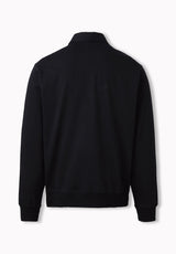 Kapeo Men's Long Sleeve Buffalo Embroidery Polo, Black - BM24938