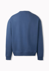 Felice Men's Vintage Wash Legends Fleece Crewneck, Vintage Indigo - BM24949
