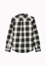 Sago Men's Long Sleeve Plaid Shirt, Charcoal - BM24956