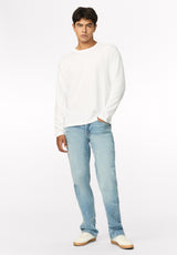 Kitchell Men's Ribbed Long Sleeve Top, White - BM24973