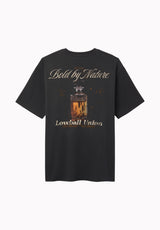 Trevano Men's Vintage Back Graphic Tee, Black - BM24978