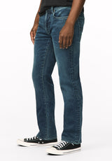 Six Men's Straight Freedom Flex Jeans, Whiskered - BM26018