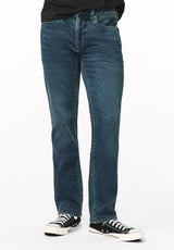 Six Men's Straight Freedom Flex Jeans, Whiskered - BM26018