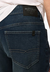 Driven Men's Relaxed Straight Jeans, Dark Medium Wash - BPMD00868D