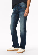 Six Men's Straight Jeans, Sanded And Worn - BPMD22040S