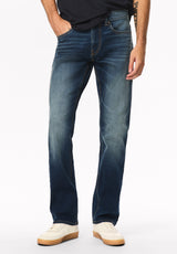 Six Men's Straight Jeans, Sanded And Worn - BPMD22040S