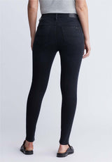 Skylar Women's High Rise Skinny Jeans, Faded Black - BL15664