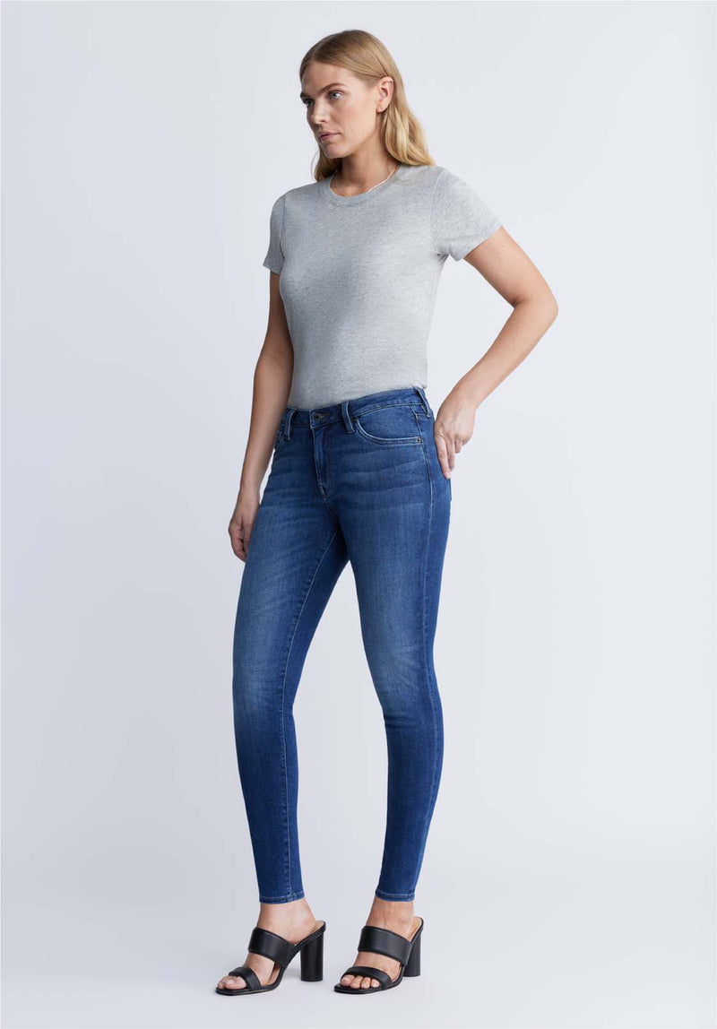 Alexa Women's Mid Rise Skinny Jeans, Mid Wash – Buffalo Jeans