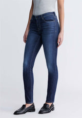 Carrie Women's Mid Rise Slim Jeans, Reckless Blue - BL15674