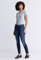 Carrie Women's Mid Rise Slim Jeans, Reckless Blue - BL15674