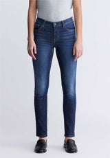 Carrie Women's Mid Rise Slim Jeans, Reckless Blue - BL15674