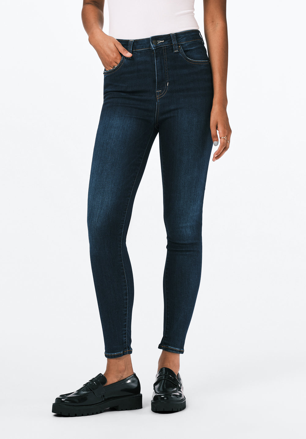 High Rise Skinny Skylar Women's Jeans in Night Rain Blue – Buffalo
