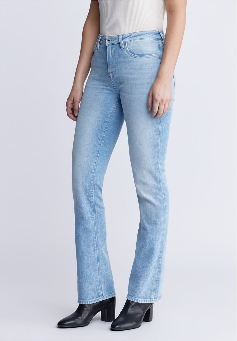 Mid Rise Bootcut Queen Women's Jeans, Vintage and Veined - BL15872