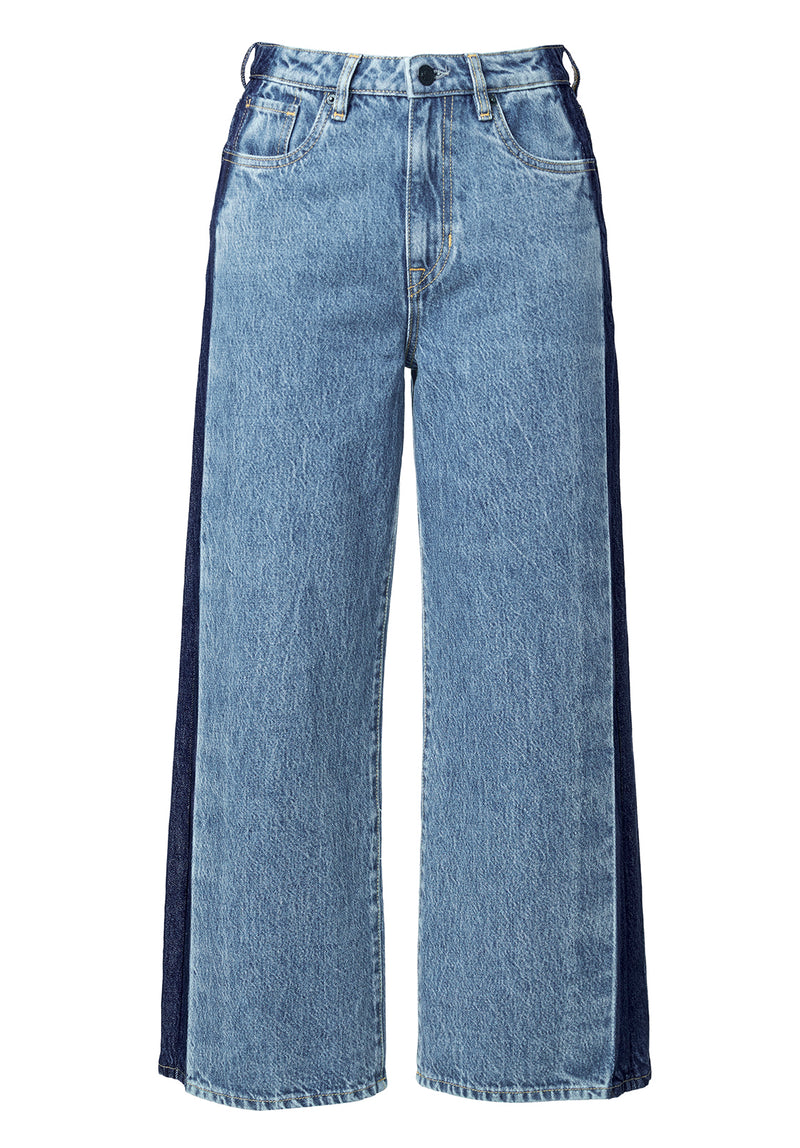 Buffalo David Bitton Addisson High Rise Wide Leg Cropped Women’s Jeans - BL15896 Color INDIGO
