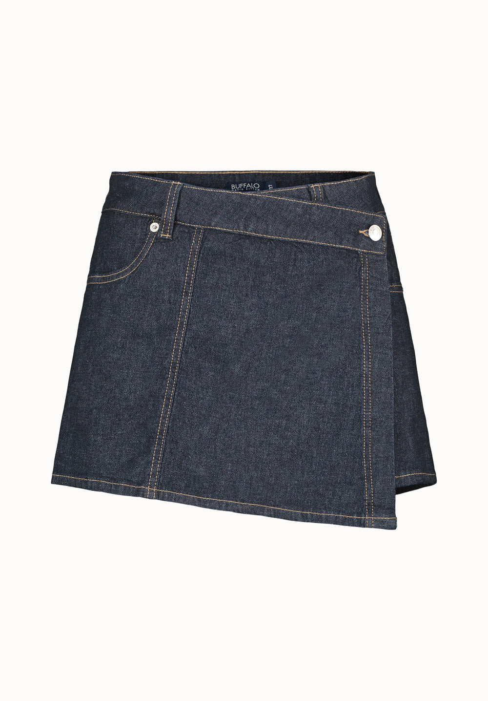 Olivia Women's Denim Skort with Overlap Detail, Indigo – Buffalo Jeans