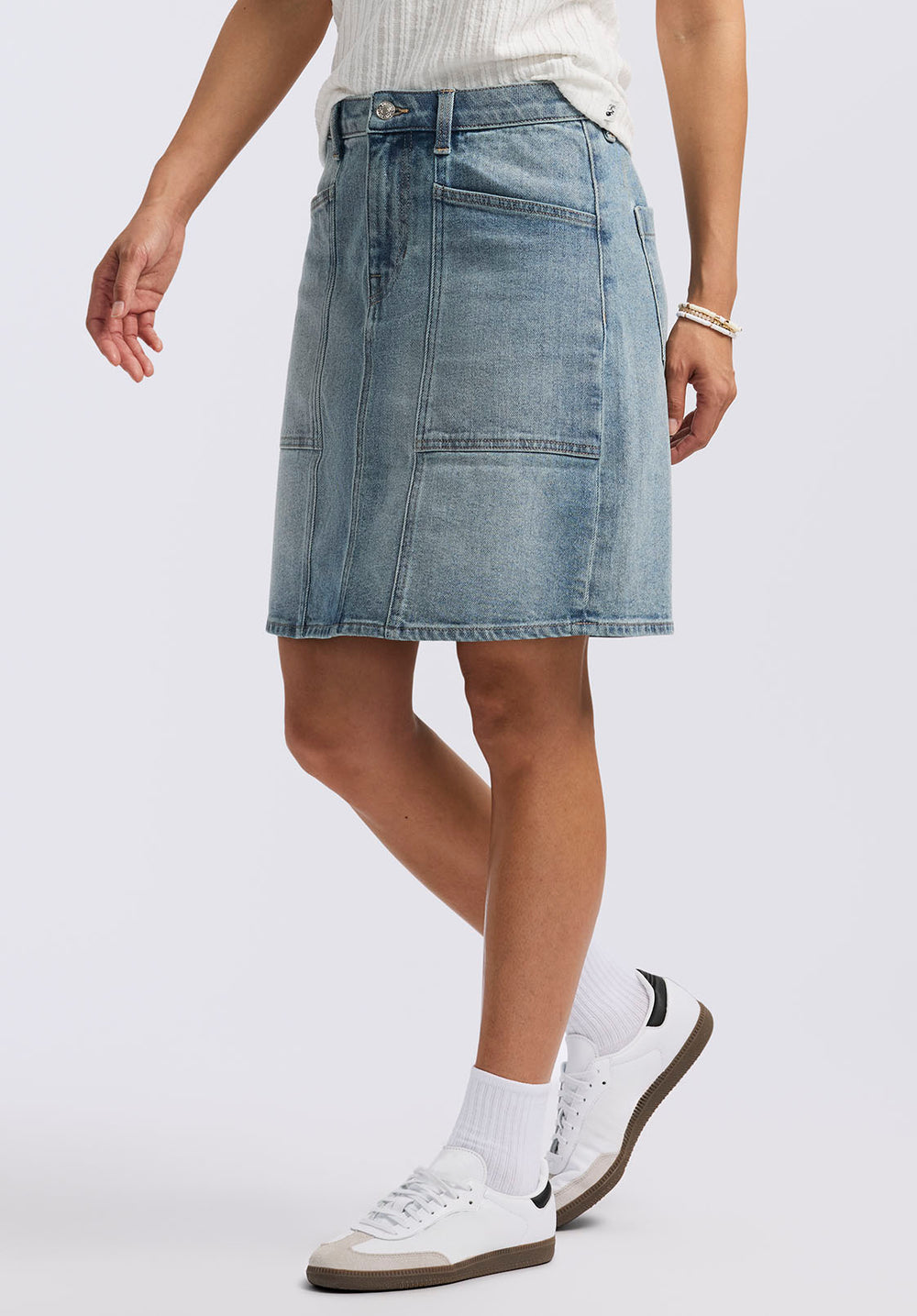 Jupe En Jean Pour Femme - Taille 8 - Marque Cato - Style A-Line - Occasion Très Bon état