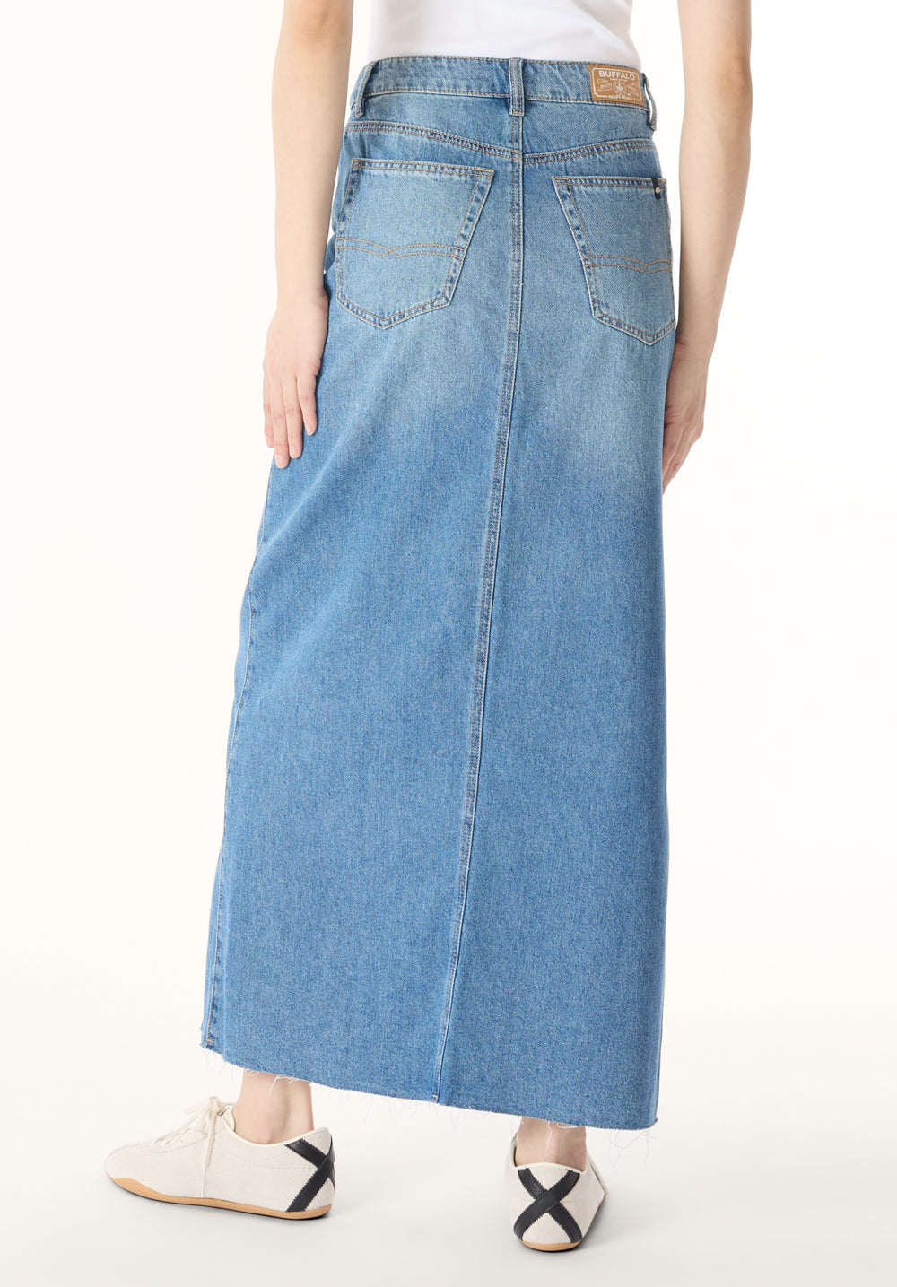 Sylvie Mid Waist Denim Maxi Skirt – Buffalo Jeans