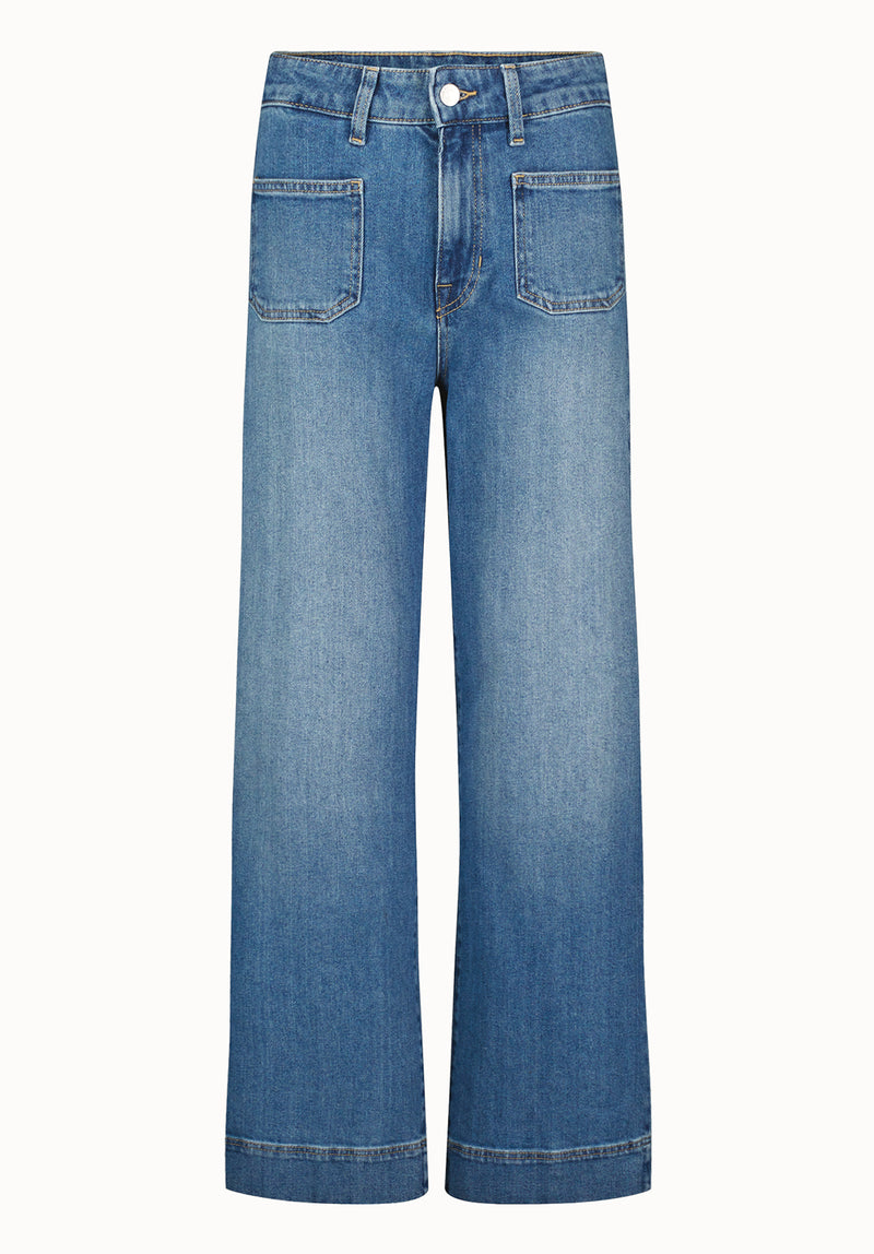 Addie Women's High Rise Wide Leg Jeans, Authentic Worn – Buffalo Jeans