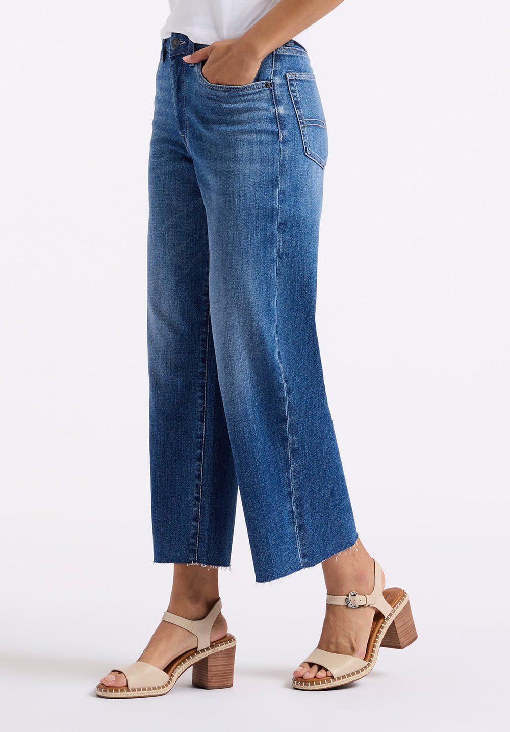 Old Navy High Rise Wide Crop Jeans Old Navy Extra High-Waisted Sky