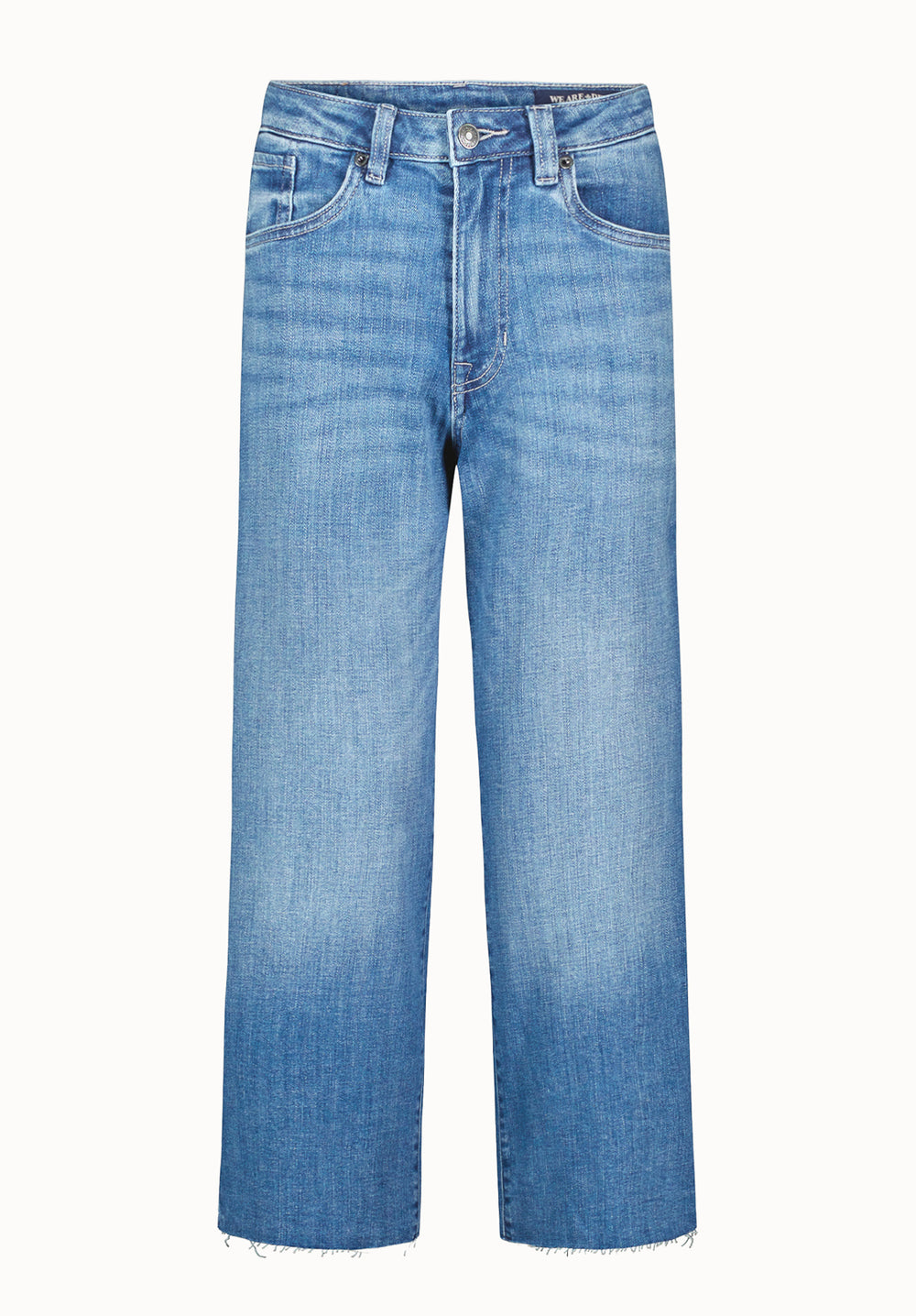 トップス baison High Rise Wide Leg Cropped Addison Women's Jeans, Indigo Sanded