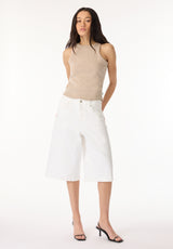 Jackie Women's Jorts, White - BL16074