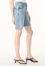 High Rise Women's Bermuda Bambi, Vintage Blue - BL16079