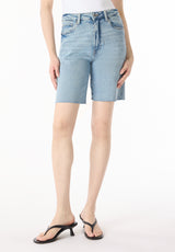 High Rise Women's Bermuda Bambi, Vintage Blue - BL16079