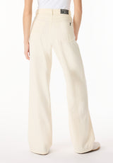 High Rise Wide Leg Addie Women's Pants, Vanilla Ice - BL16083