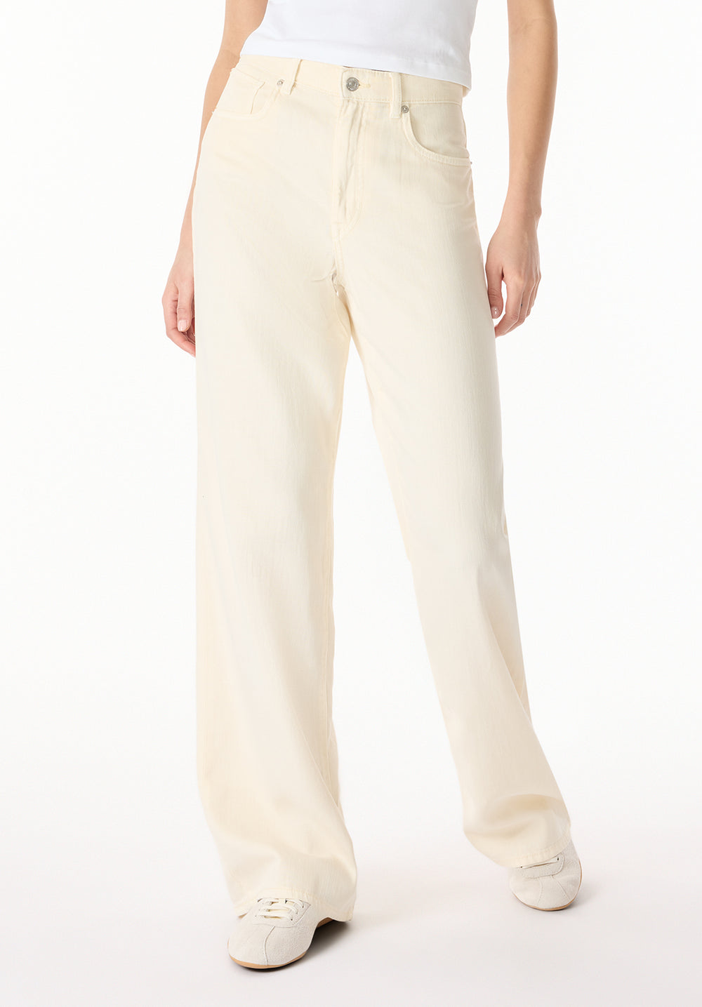 Addie Women's High Rise Wide Leg Pants, Vanilla Ice – Buffalo Jeans