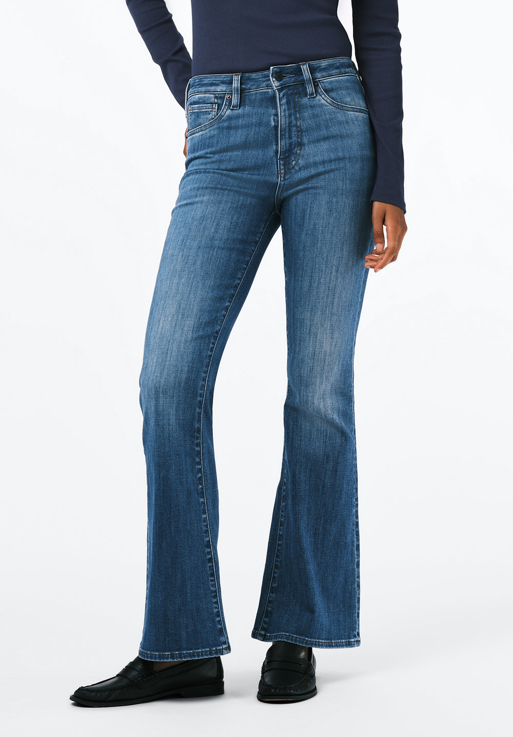 Joplin Women's High Rise Flare Jeans, Vintage Feel – Buffalo Jeans